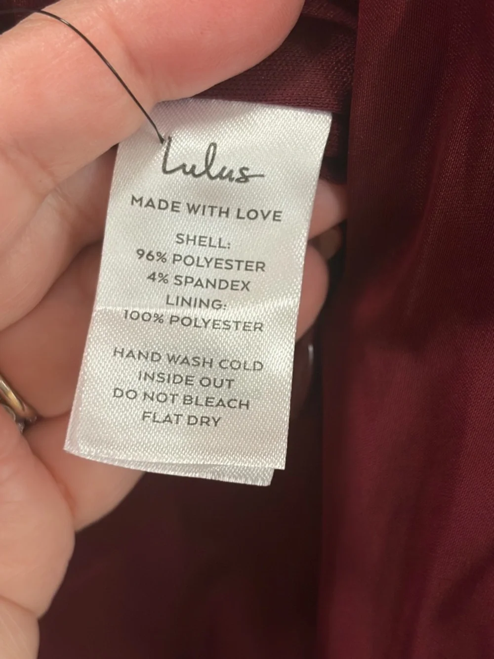 Lulus Classic Elegance NWT Medium Wine Red Satin Sleeveless Mock Neck Jumpsuit - Picture 11 of 15